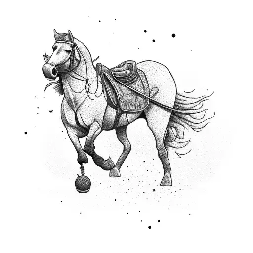 Cowgirl Long Curly Hair Flat Brim Cowgirl Hat Ridding A Horse Into Desert Sun Set