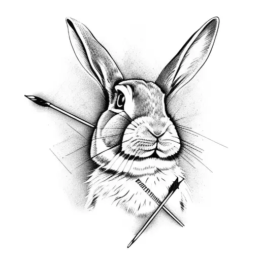 Rabbit With An Arrow