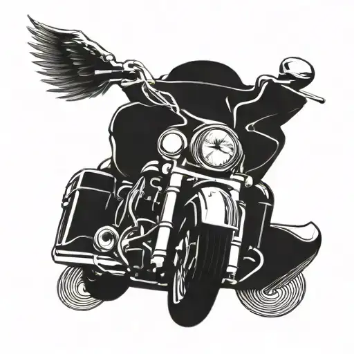 A Harley Road Glide Transformed Into A Religious Icon