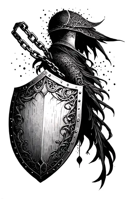 Chained Shield And Dark