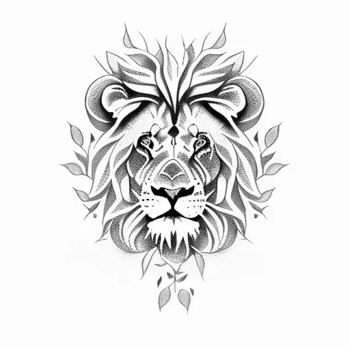 Lion And Rose Thorns