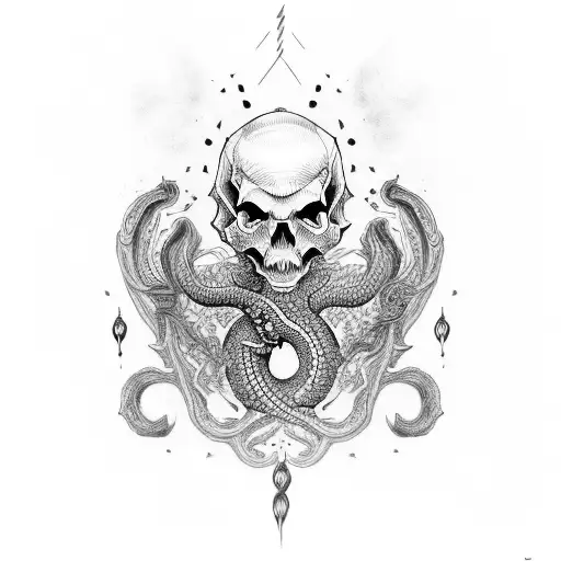 China Style Or Skull Snake