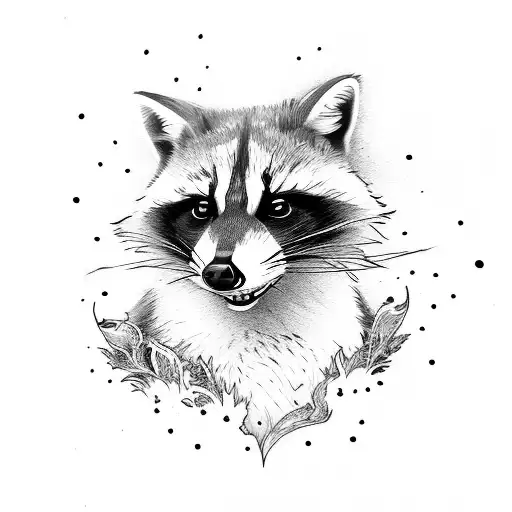 Raccoon And Fox