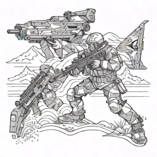 An Abstract Representation Of The Military Occupation In The Cordillera Region