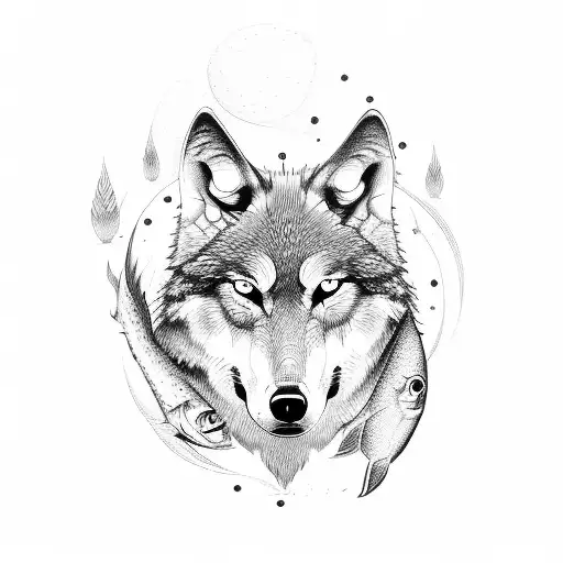 Wolf And Fish