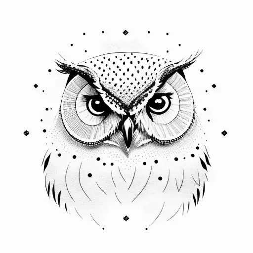 Multicolored Owl In Bed Colors In A Speck In Flight