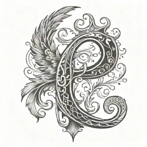 Phoenix Letter J
