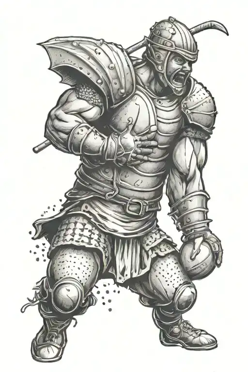 Rugby Warrior Wielding