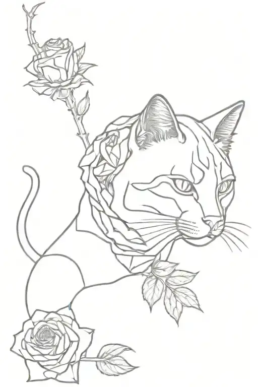 Cat Cyberpunk Roses Growing