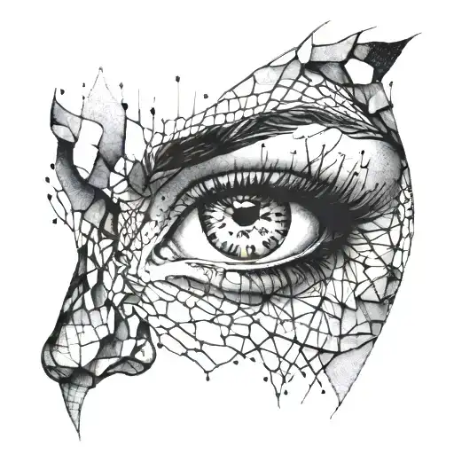 Broken Woman Face Inside