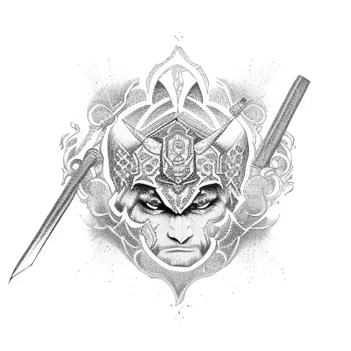 Broken Katana In Georgian Style