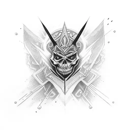 A Black Armband With Tribal And Video Game And Racing References