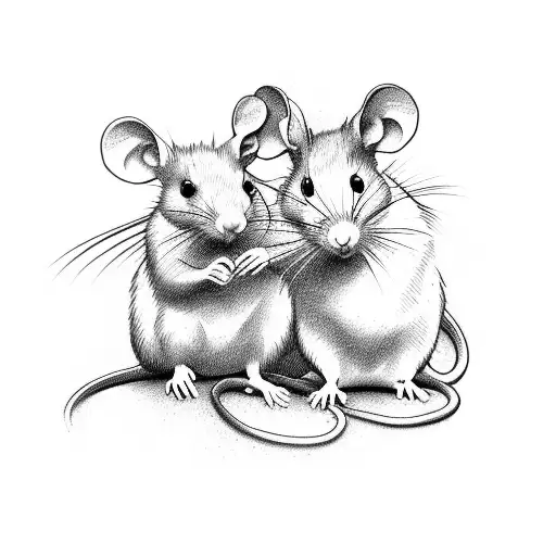 Rat And Mouse Love
