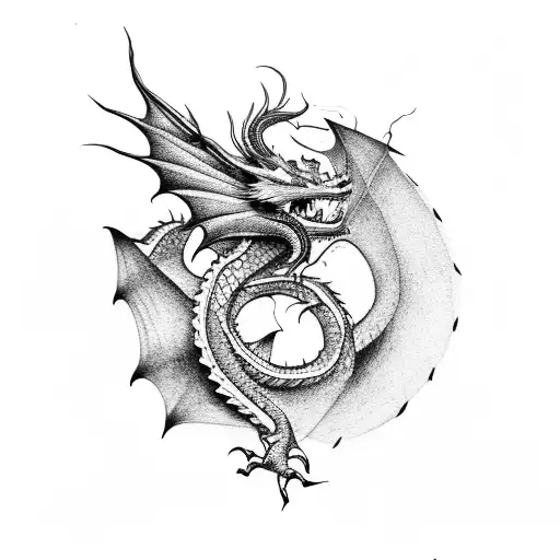 Dragon In R Shape