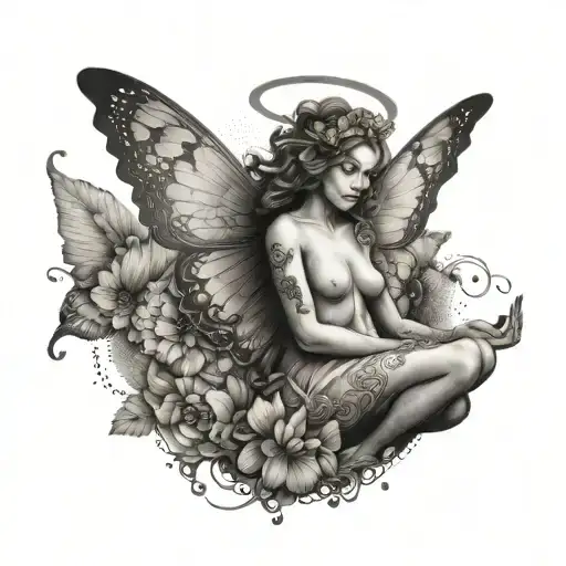 Angel Butterfly In Heaven