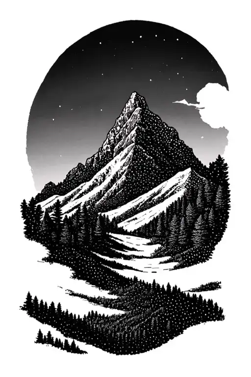 Vignemale The Mountain In Fine Line