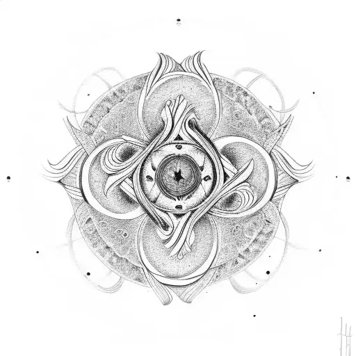 Infinity Symbol With Yin Yang