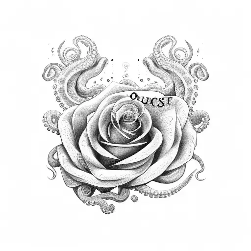 Rose And Octopus