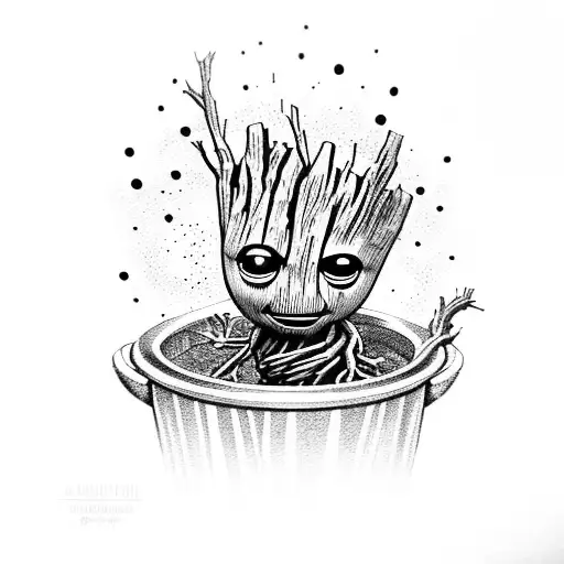 Little Groot In The Pot