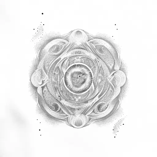 Twin Flames In Shape Of Ying Yang