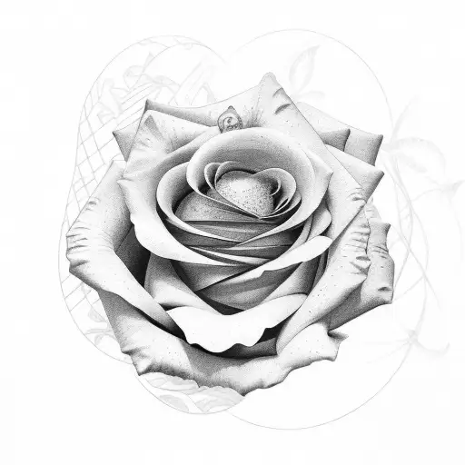 Rose With A Butterfly Rested On Top