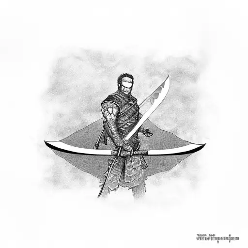 Ronoa Zoro Earrings With His Swords