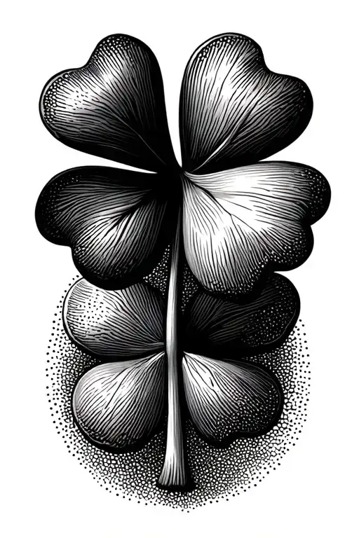 A Single 4 -Sheet Clover Simple