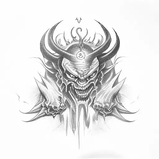 Demon Claws With Eye In Centre