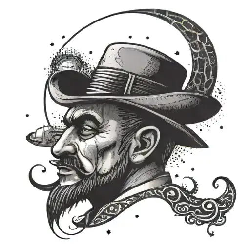 A Mafia With A Turkish Crescent Moon And Star Design