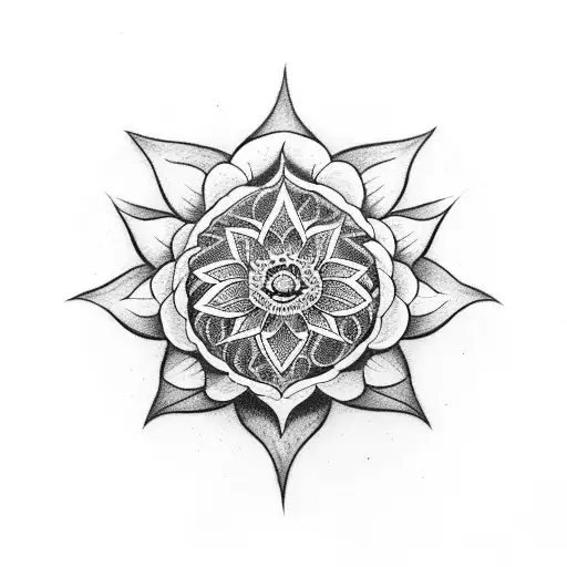 Third Eye With Lotus Flower