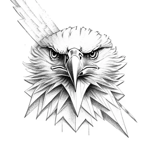 Eagle Holding A Scroll