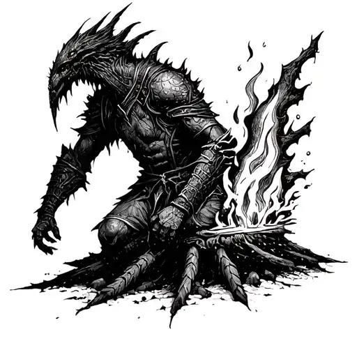 Kalameet Dark Souls Bonfire