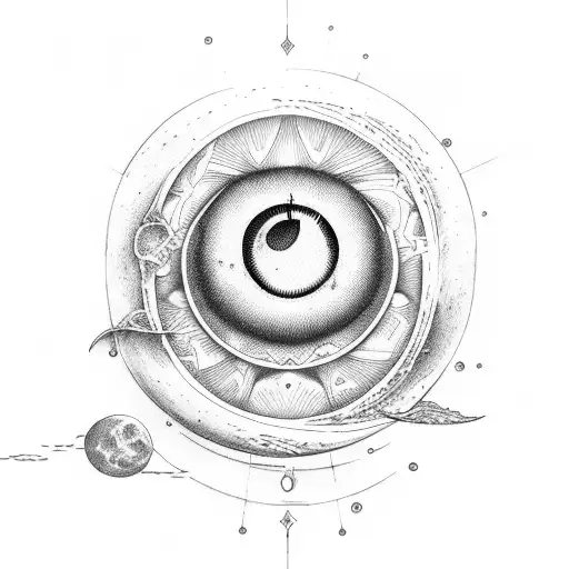 Apple Of My Eye With Moon