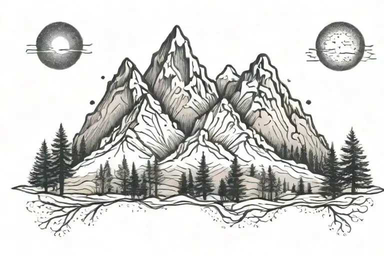 Mountains Trees Travel