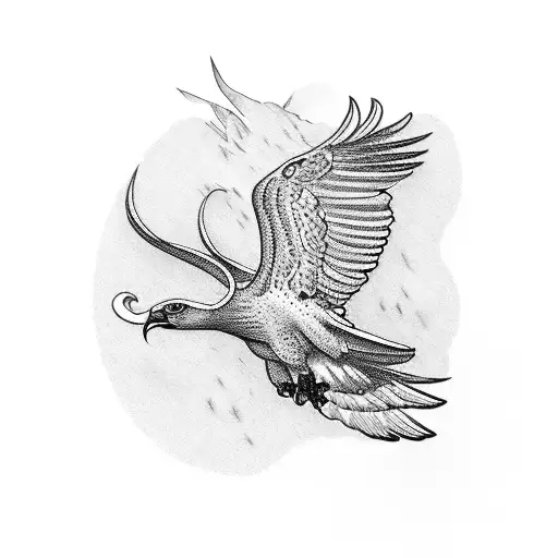 Flying Eagle For Men's Hand