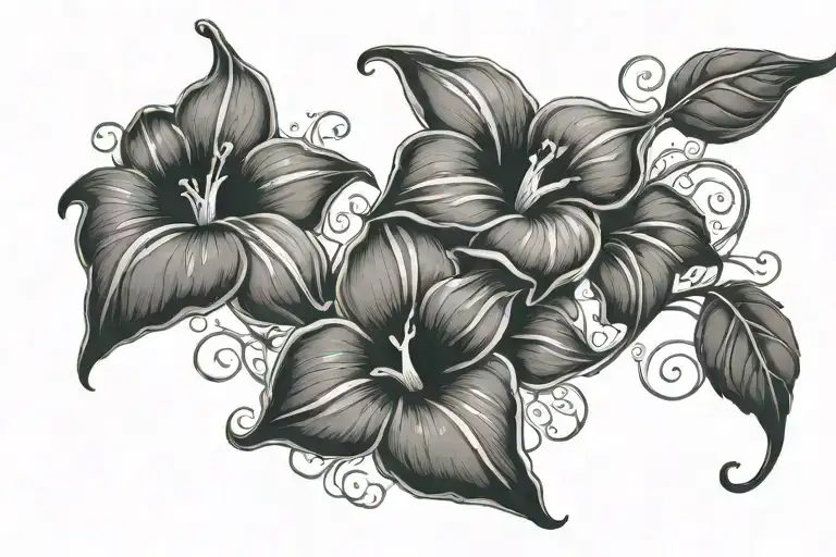 Swirling Morning Glory Vine