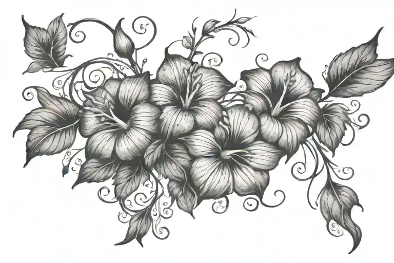 Swirling Morning Glory Vine