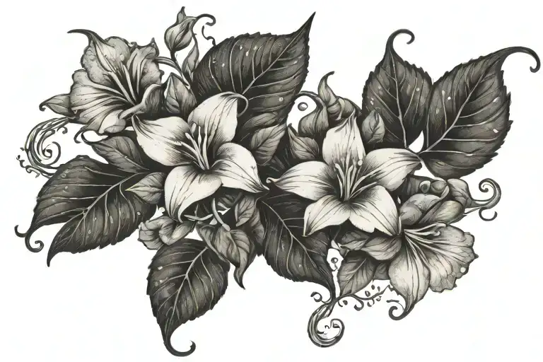 Swirling Morning Glory Vine