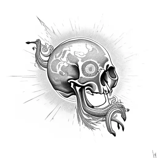 Hurricane Flamingo Sun Skull