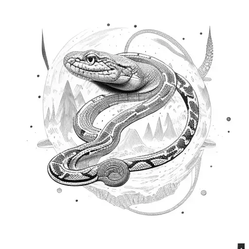 Explorer The World And The Culture And A Snake