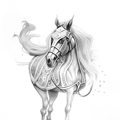 Knight In Horse With Might