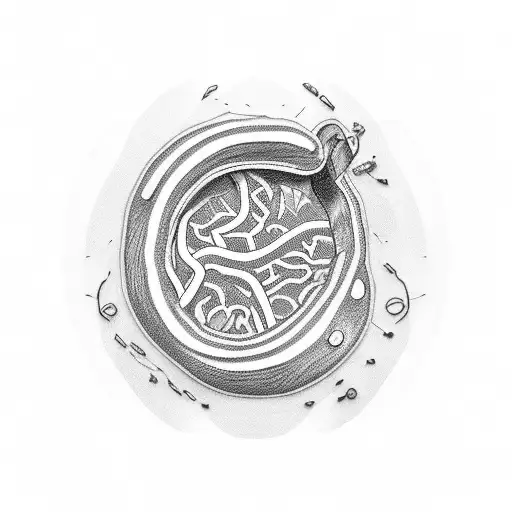 Colon Cancer Ribbon Simple