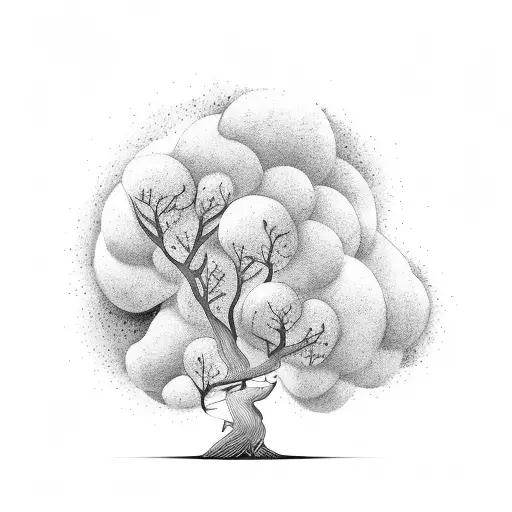 A Woman That Is Turning To A Tree On Top Like Greek Statie