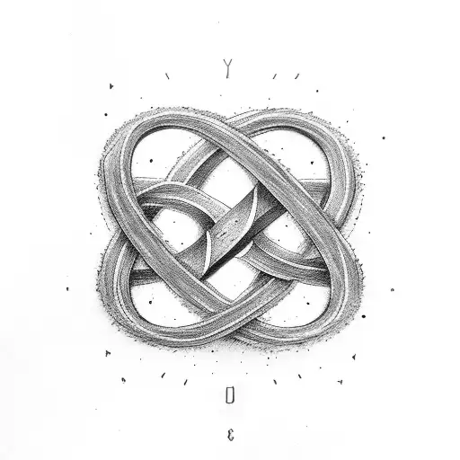 Infinity Symbol With Letters R And D