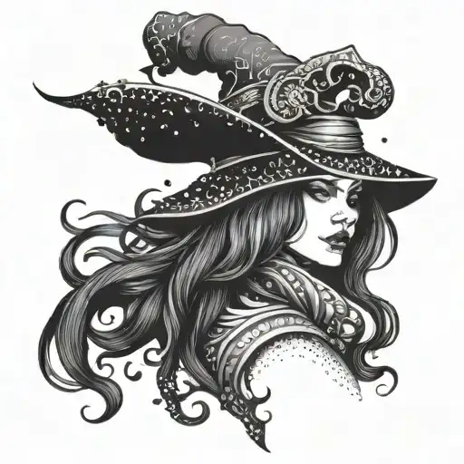 Witch Craft Black Magic Feminine Designs