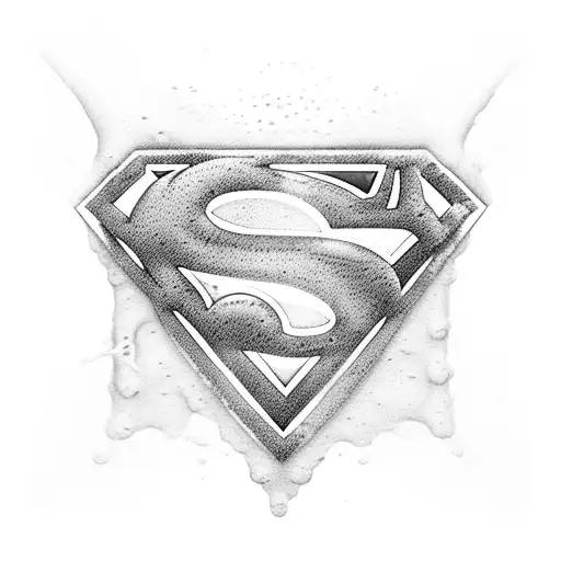A Glass Of Beer Is Spilled And The Foam That Is Spilled Takes The Shape Of Superman's Symbol
