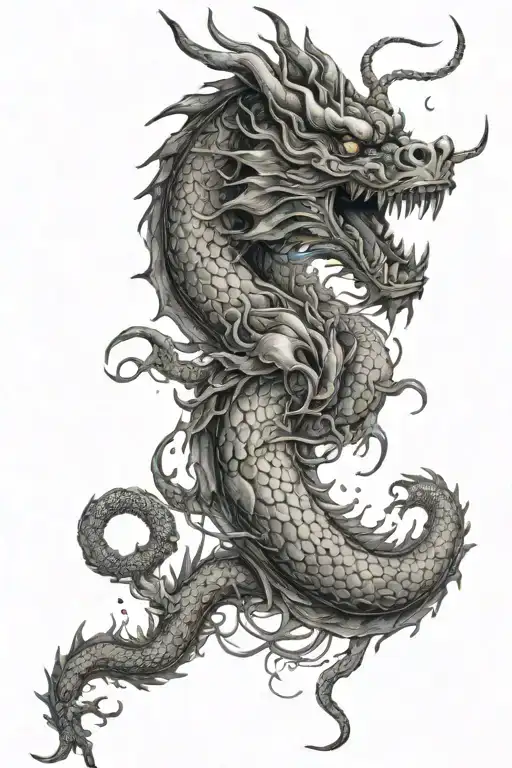 Half-decayed Chinese Dragon That Eats Watches