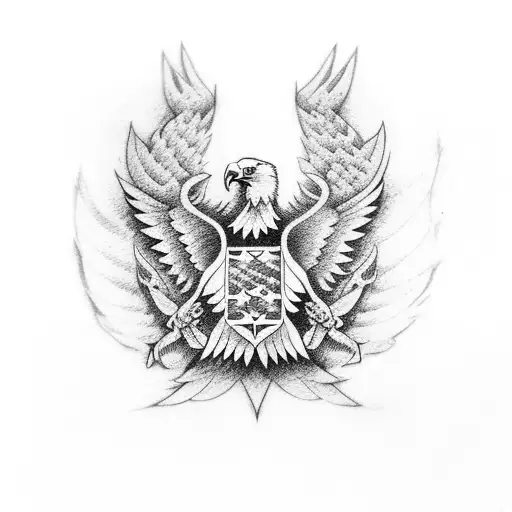 Patriotic Left Sleeve With Eagle And Air Force Emblem
