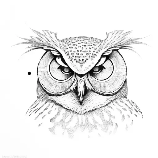 Two R's That Form An Owl