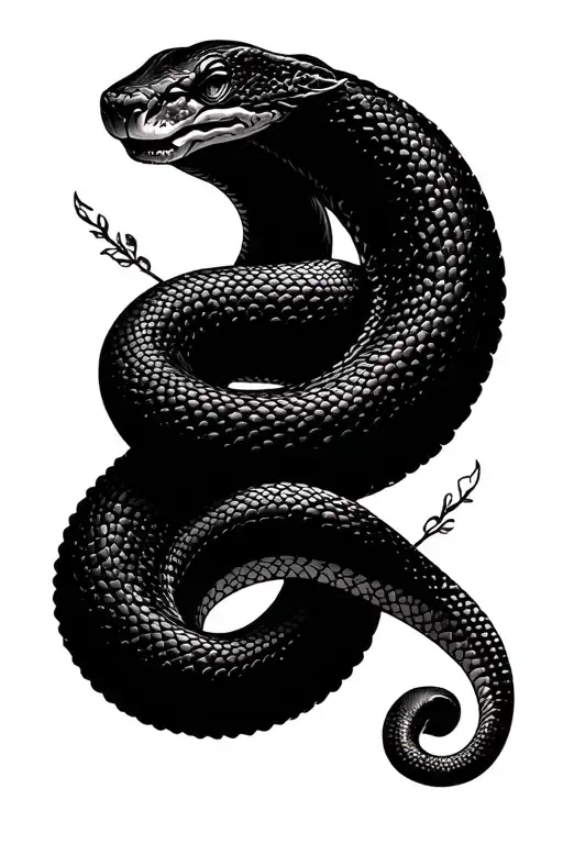 Ouroboros Snake Esoteric Elements Highlight Natural